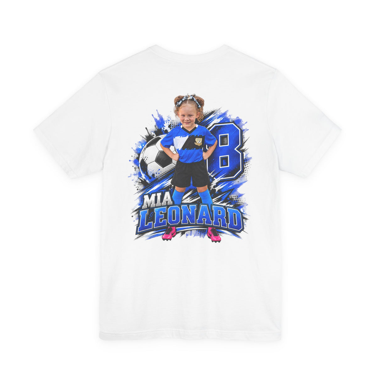 Mia Leonard number 8 soccer player graphic tee - SLYR Apparel