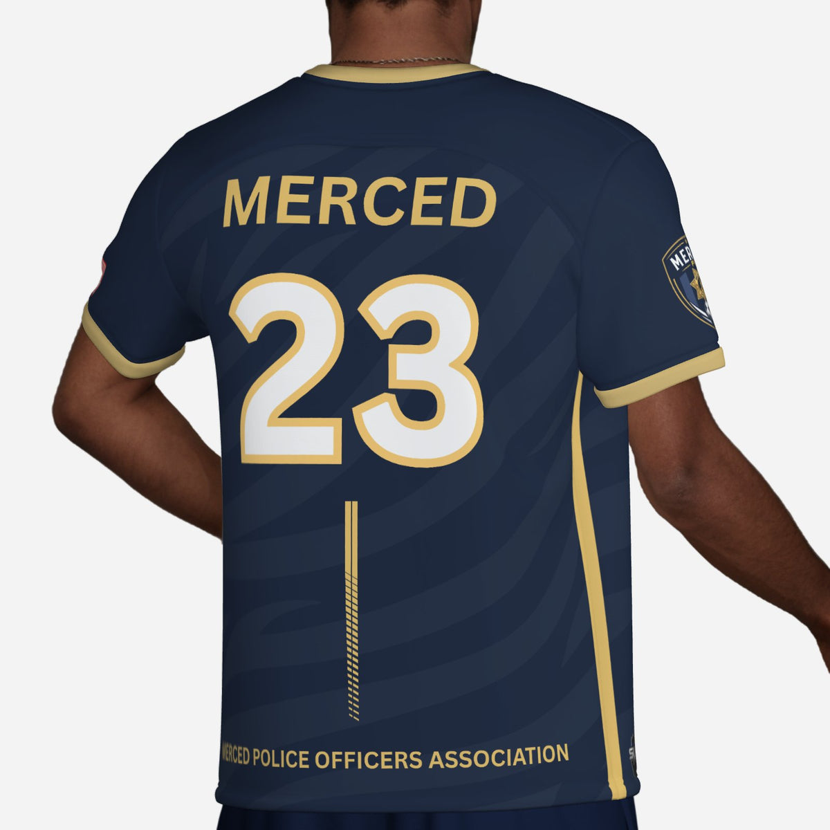SLYR Apparel #23 MPOA Soccer Jersey for the Merced Police Officers Association Football Club