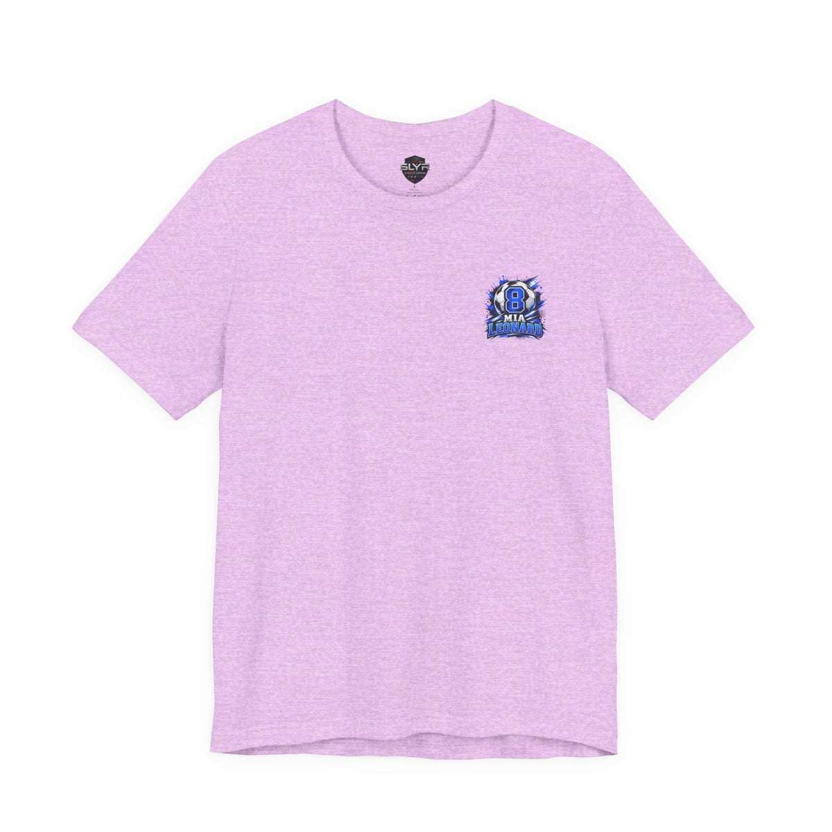 Mia Leonard #8 family fan soccer shirt - SLYR Apparel
