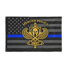 Merced Police SWAT gold thin blue line double-sided memorial flag