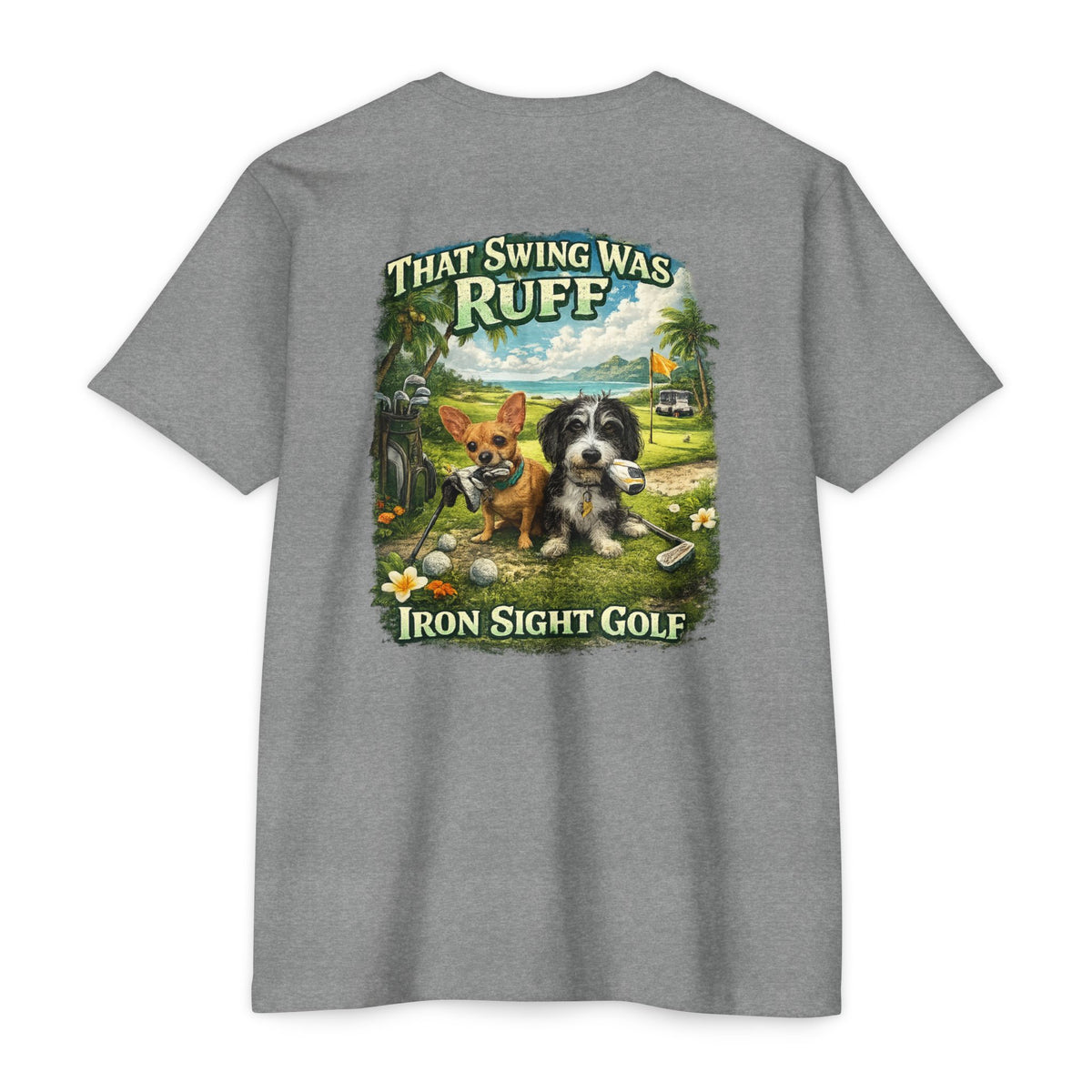 Mischief Dogs golf T-shirt by SLYR Apparel - product view 5