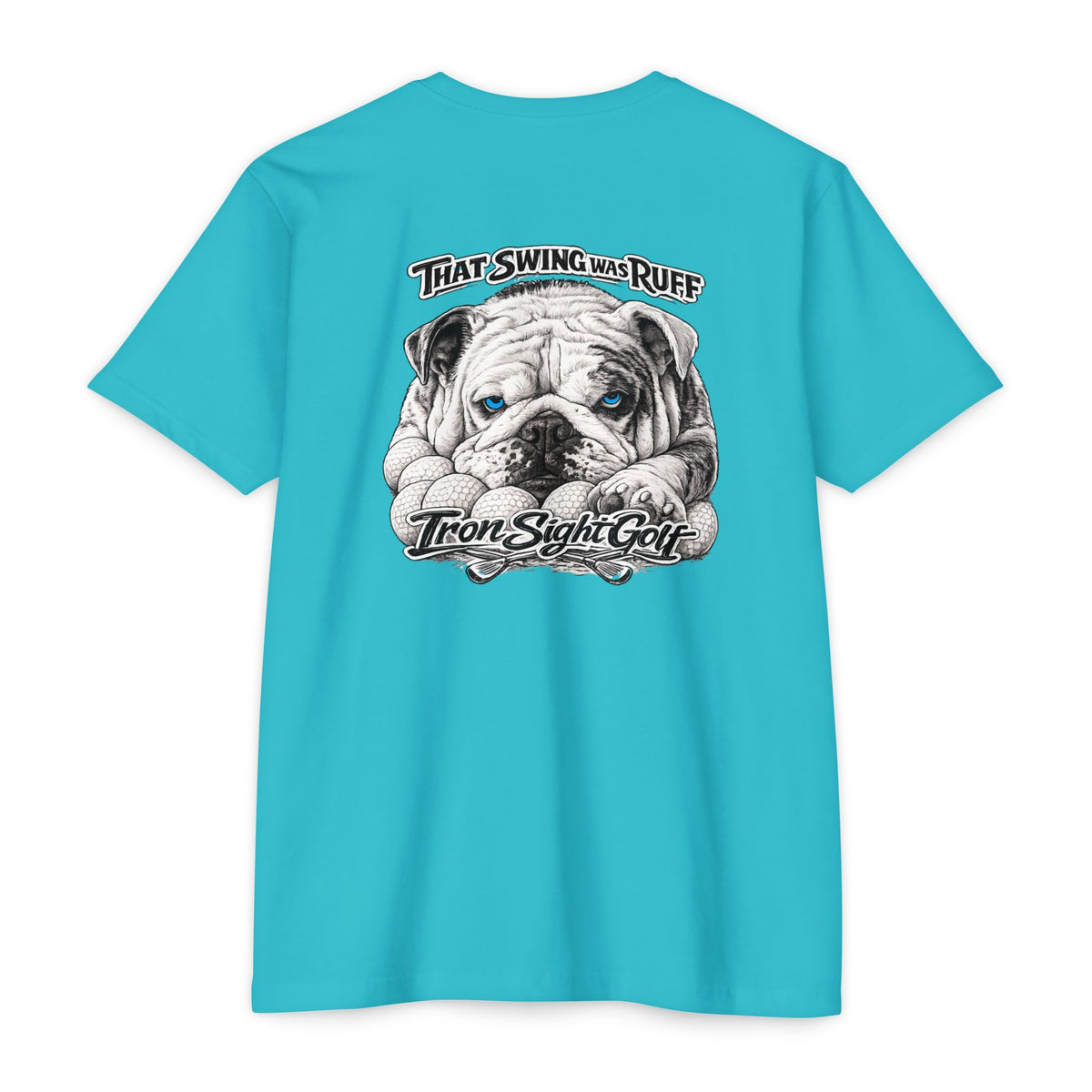 That Swing Was Ruff bulldog golf T-shirt by SLYR Apparel - product view 11