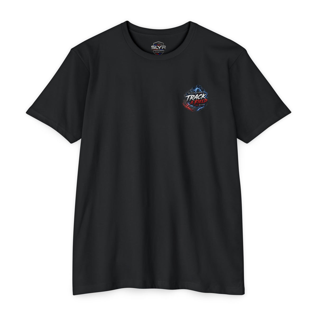 Micah Farmer track and field support T-shirt by SLYR Apparel - product view 2