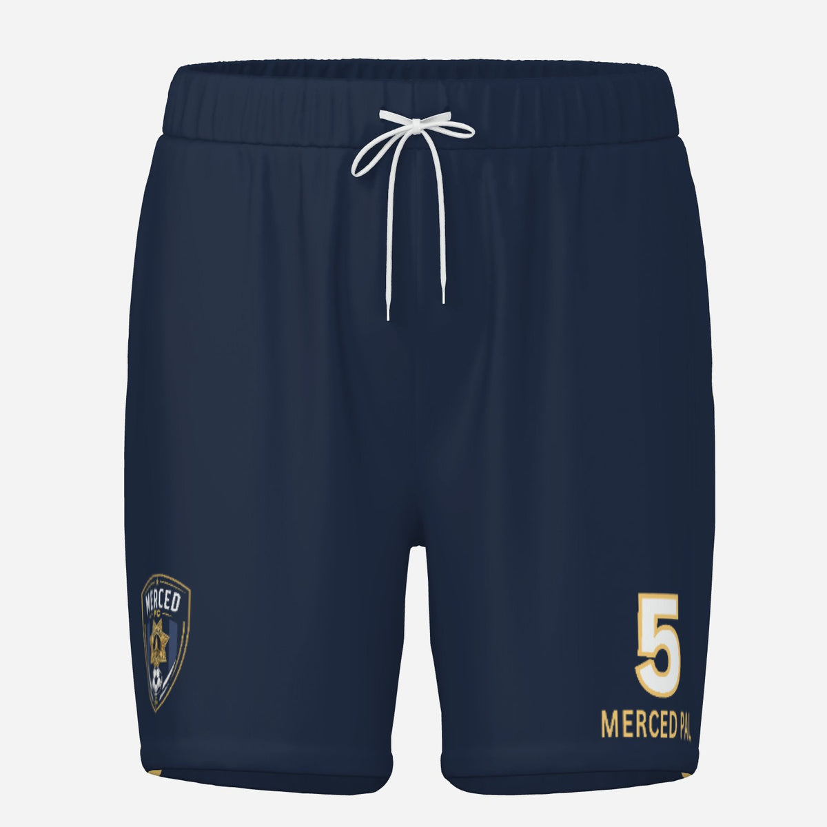 SLYR Apparel #5 MPOA Soccer Shorts for the Merced Police Officers Association Football Club