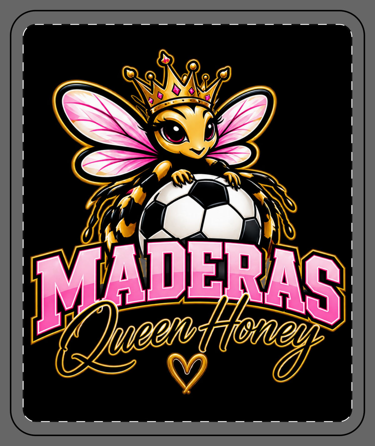 Queen Honey Soccer Fleece Blanket by SLYR Apparel - product image 1