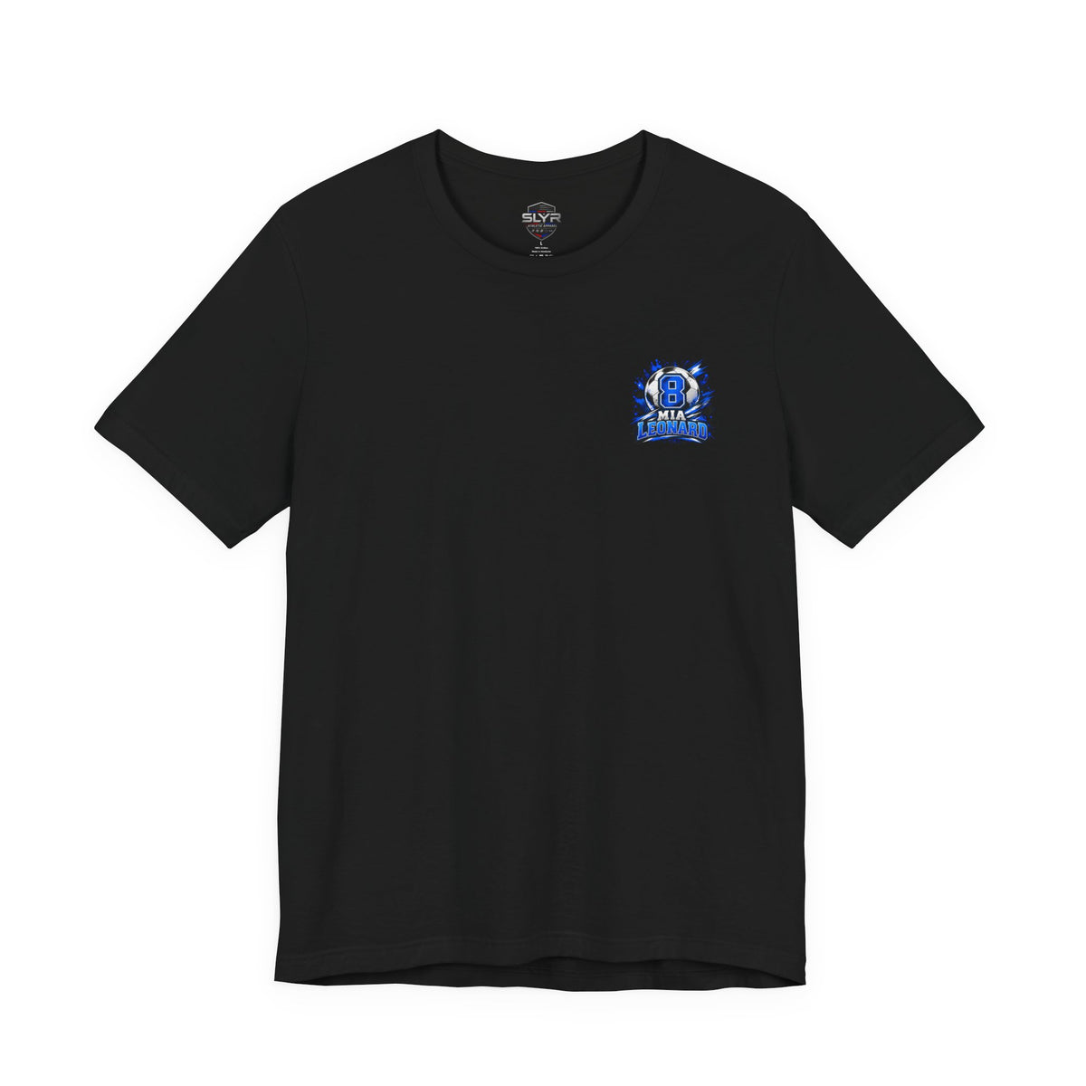 Mia Leonard number 8 soccer player T-shirt - SLYR Apparel