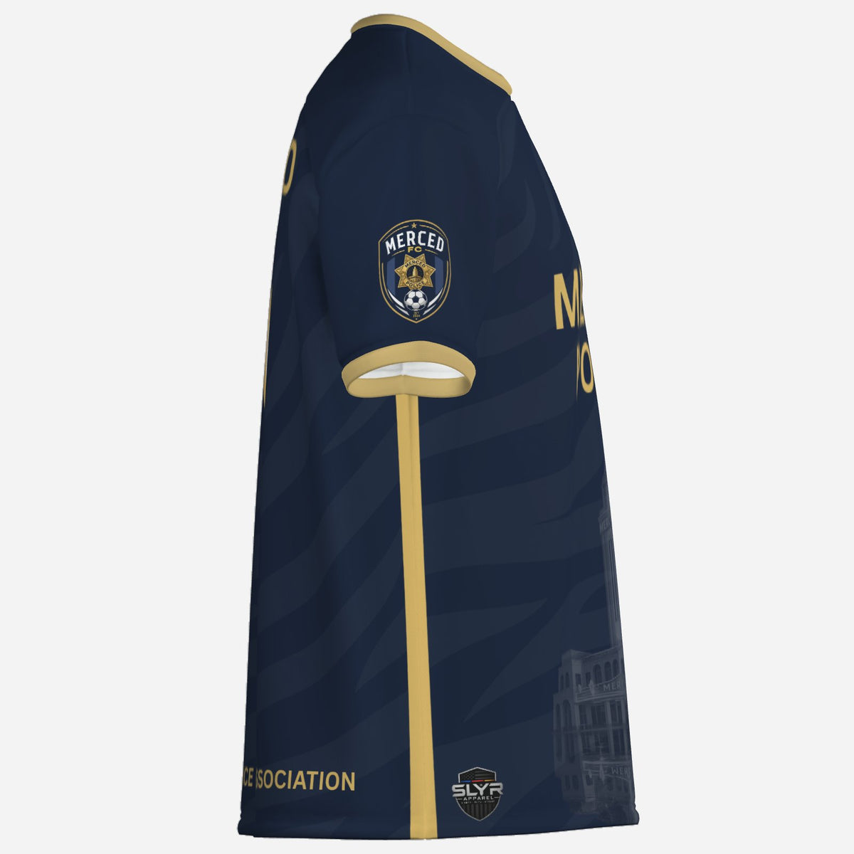 SLYR Apparel #6 MPOA Soccer Jersey for the Merced Police Officers Association Football Club