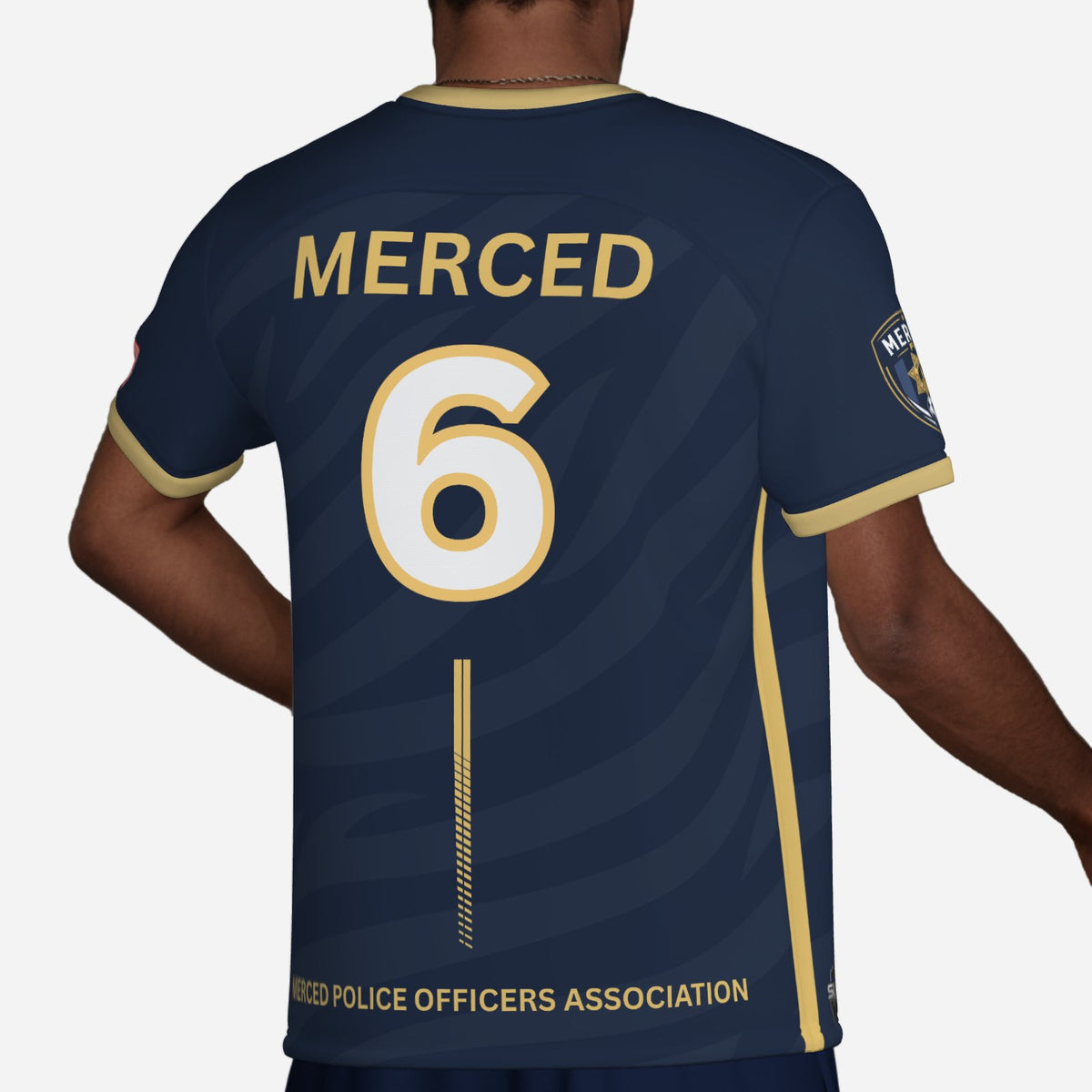 SLYR Apparel #6 MPOA Soccer Jersey for the Merced Police Officers Association Football Club