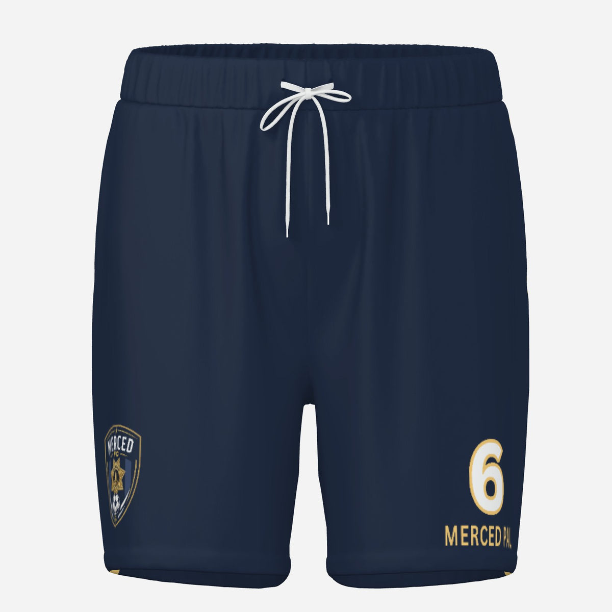 SLYR Apparel #6 MPOA Soccer Shorts for the Merced Police Officers Association Football Club