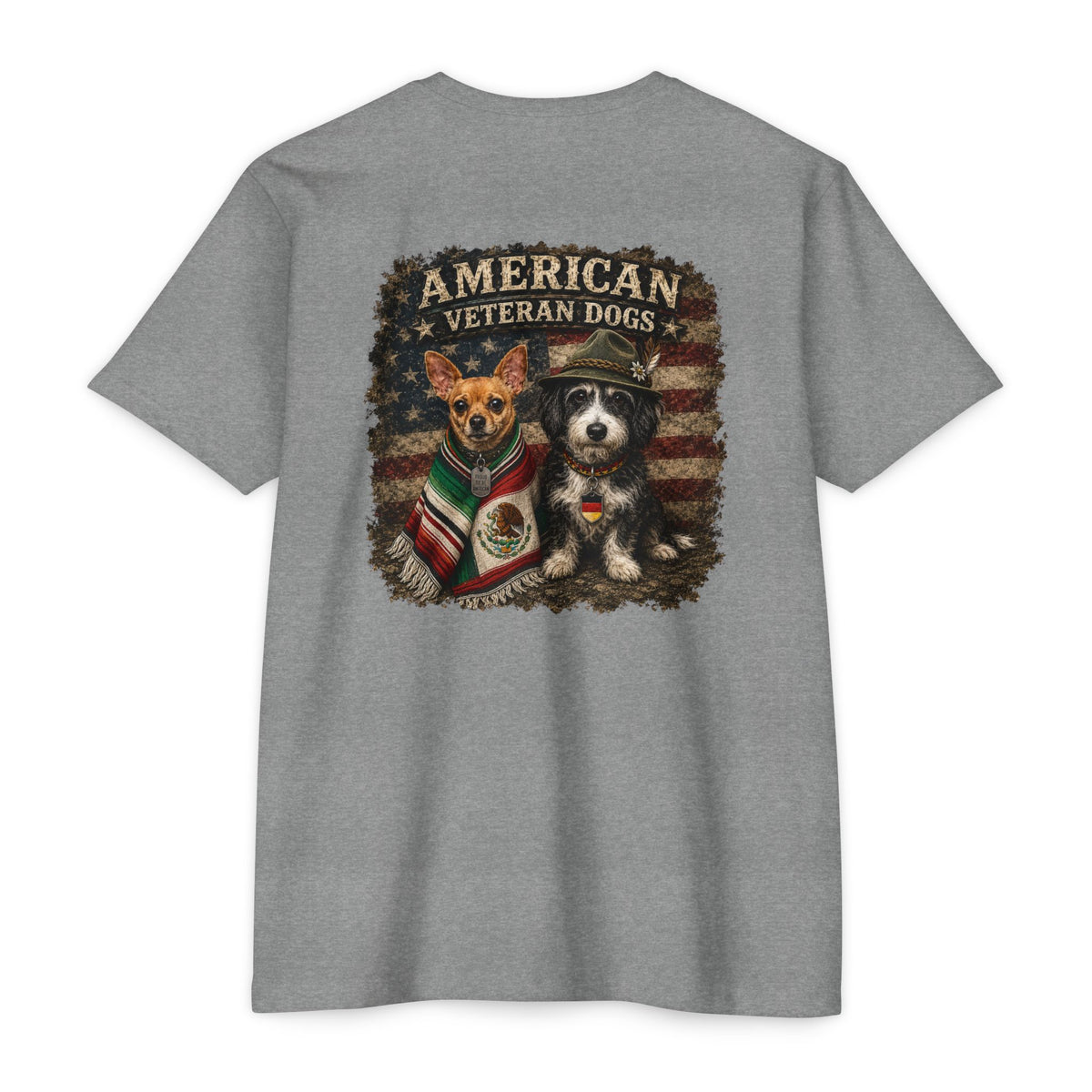 American Veteran Heritage Dogs T-shirt by SLYR Apparel - product view 4