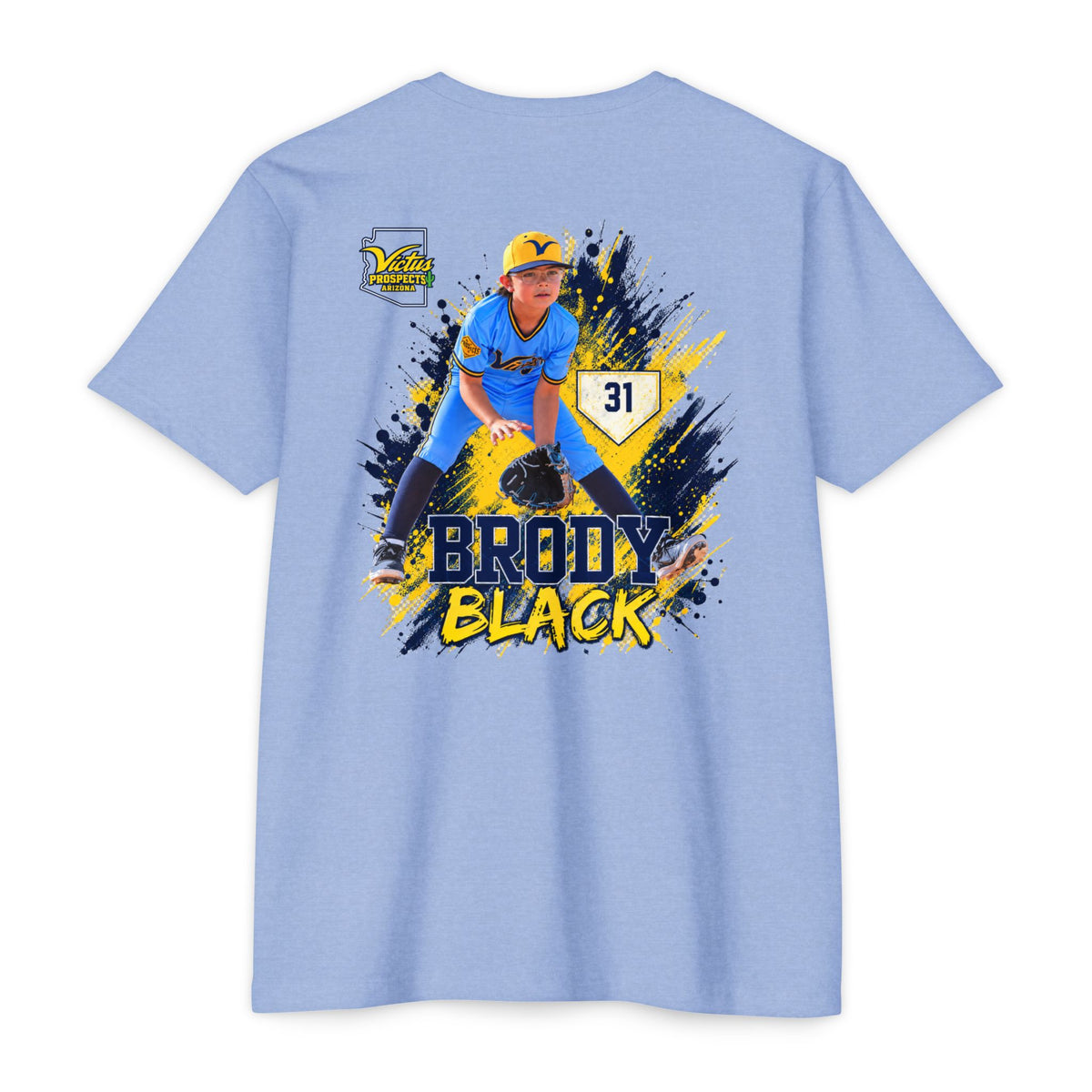 Brody Black number 31 personalized tee - SLYR Apparel