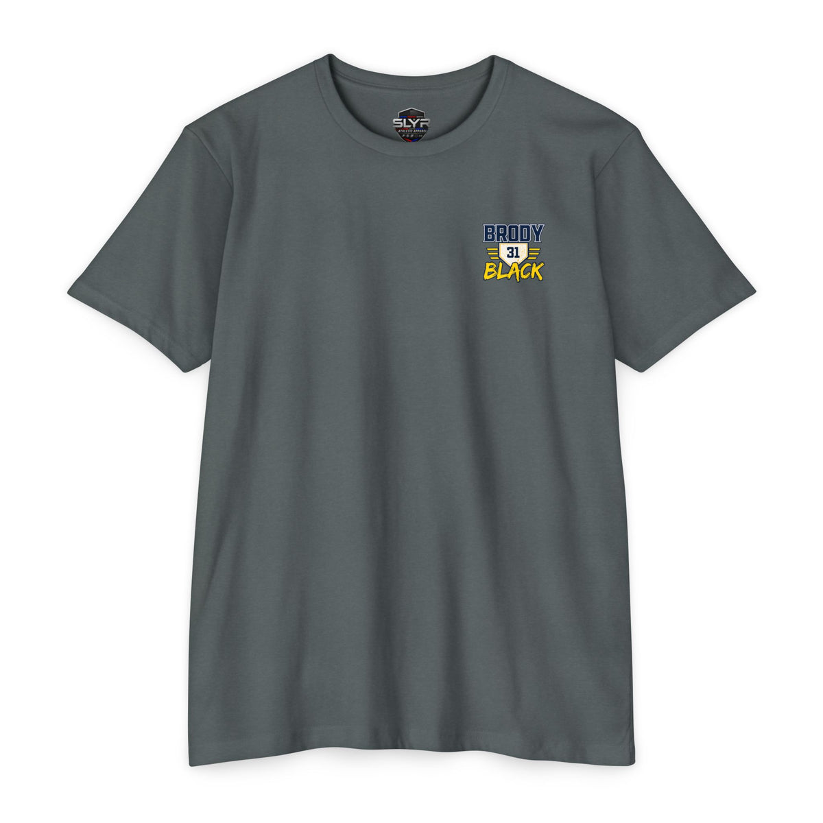Brody Black number 31 baseball player T-shirt - SLYR Apparel