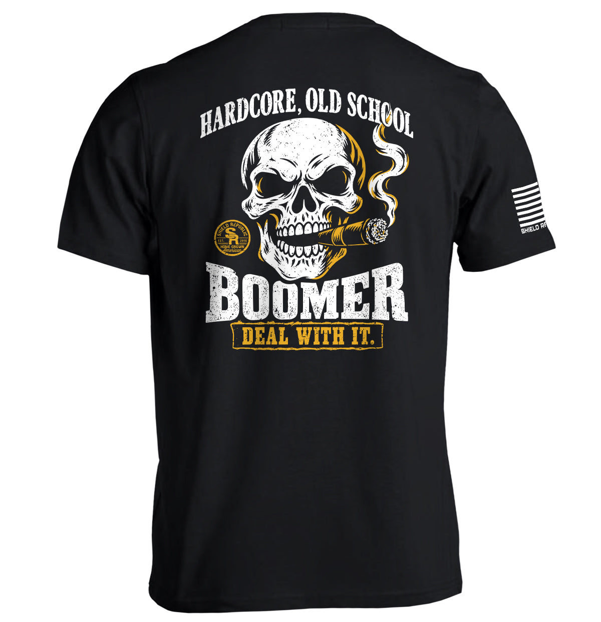 Shield Republic Hardcore, Old School, Boomer – Graphic Apparel
