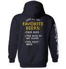 List of My Favorite Beers T-Shirt - SLYR Apparel