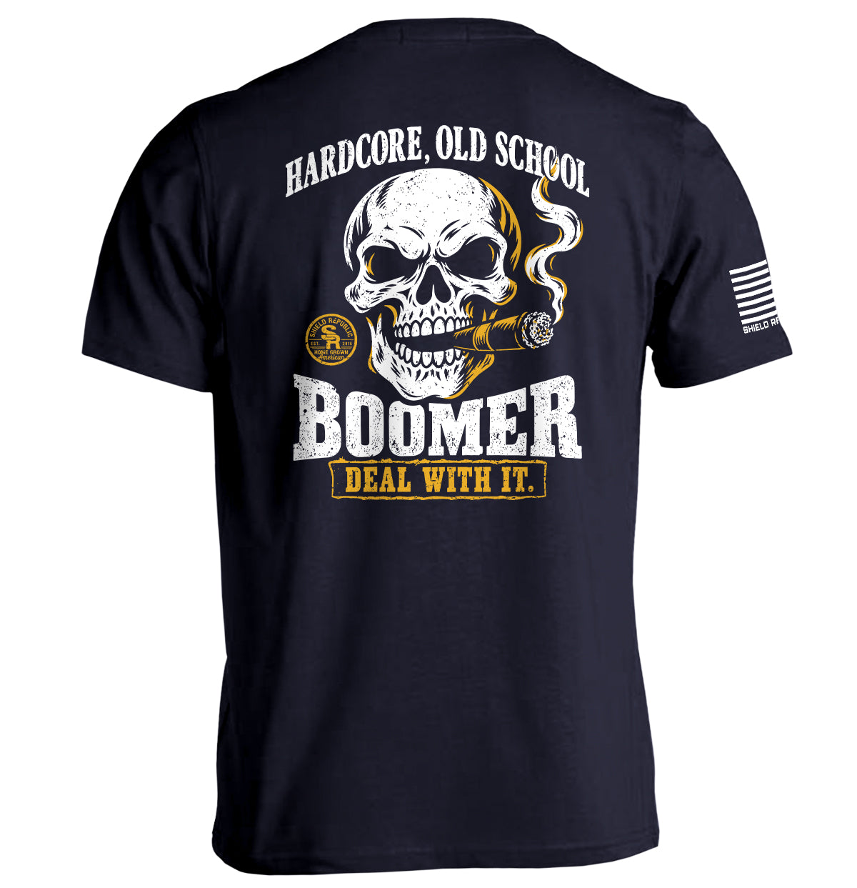 Shield Republic Hardcore, Old School, Boomer – Graphic Apparel