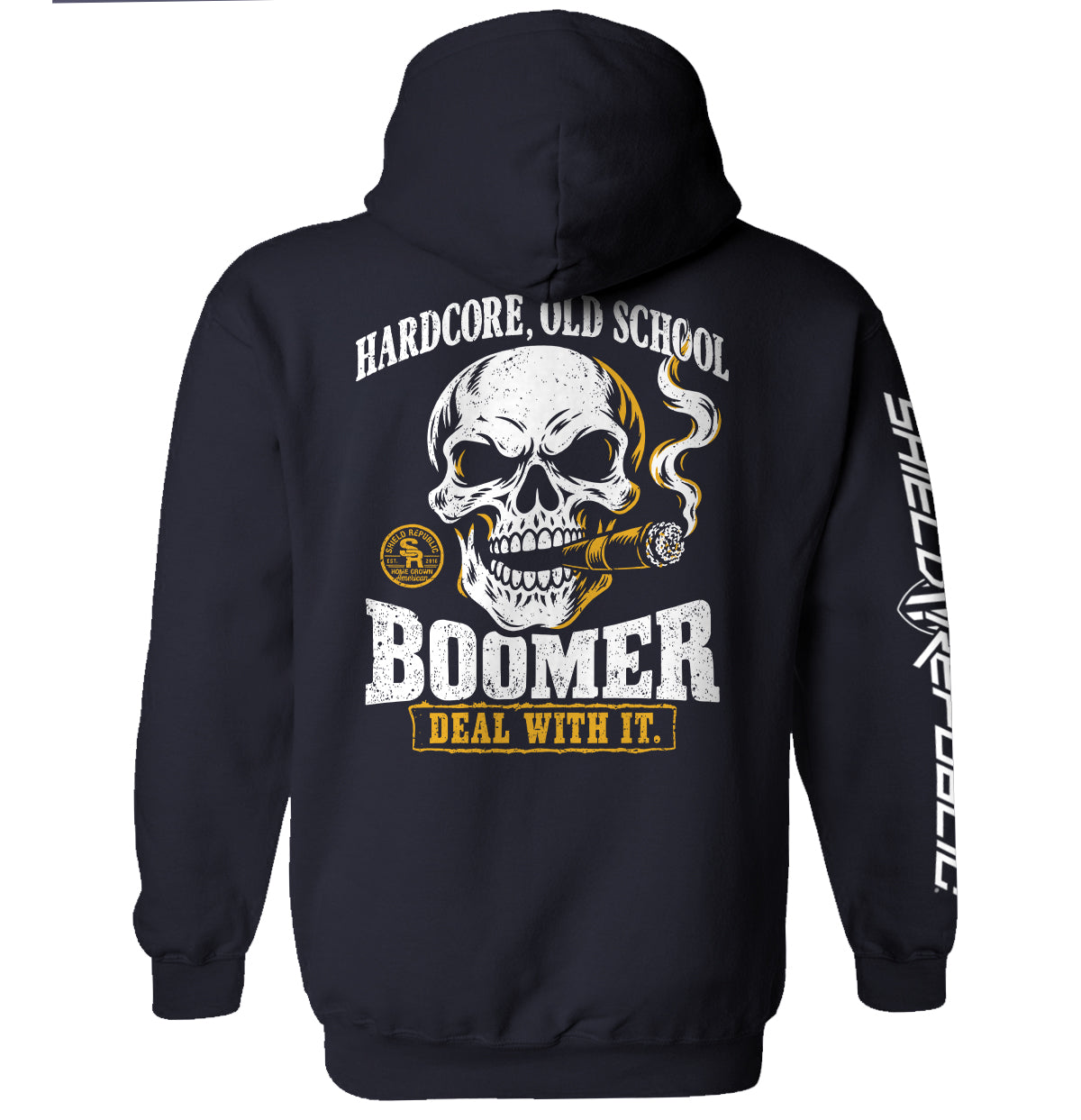 Shield Republic Hardcore, Old School, Boomer – Graphic Apparel