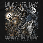 Buck by Day, Coyote by Night T-Shirt - SLYR Apparel