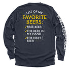 List of My Favorite Beers T-Shirt - SLYR Apparel