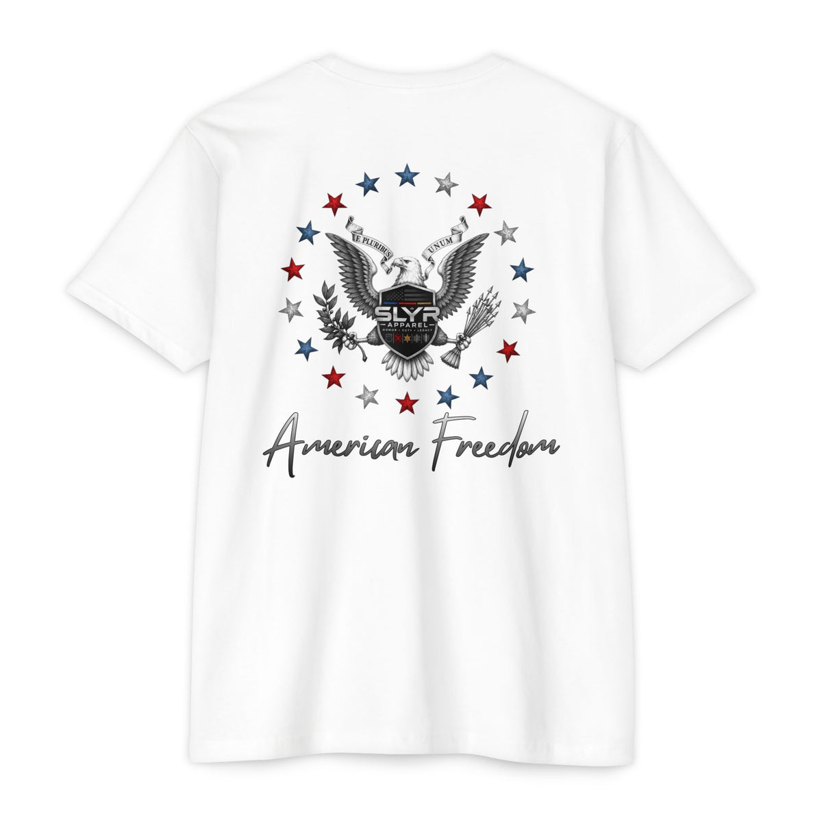 SLYR Apparel American Freedom patriotic eagle graphic T-shirt