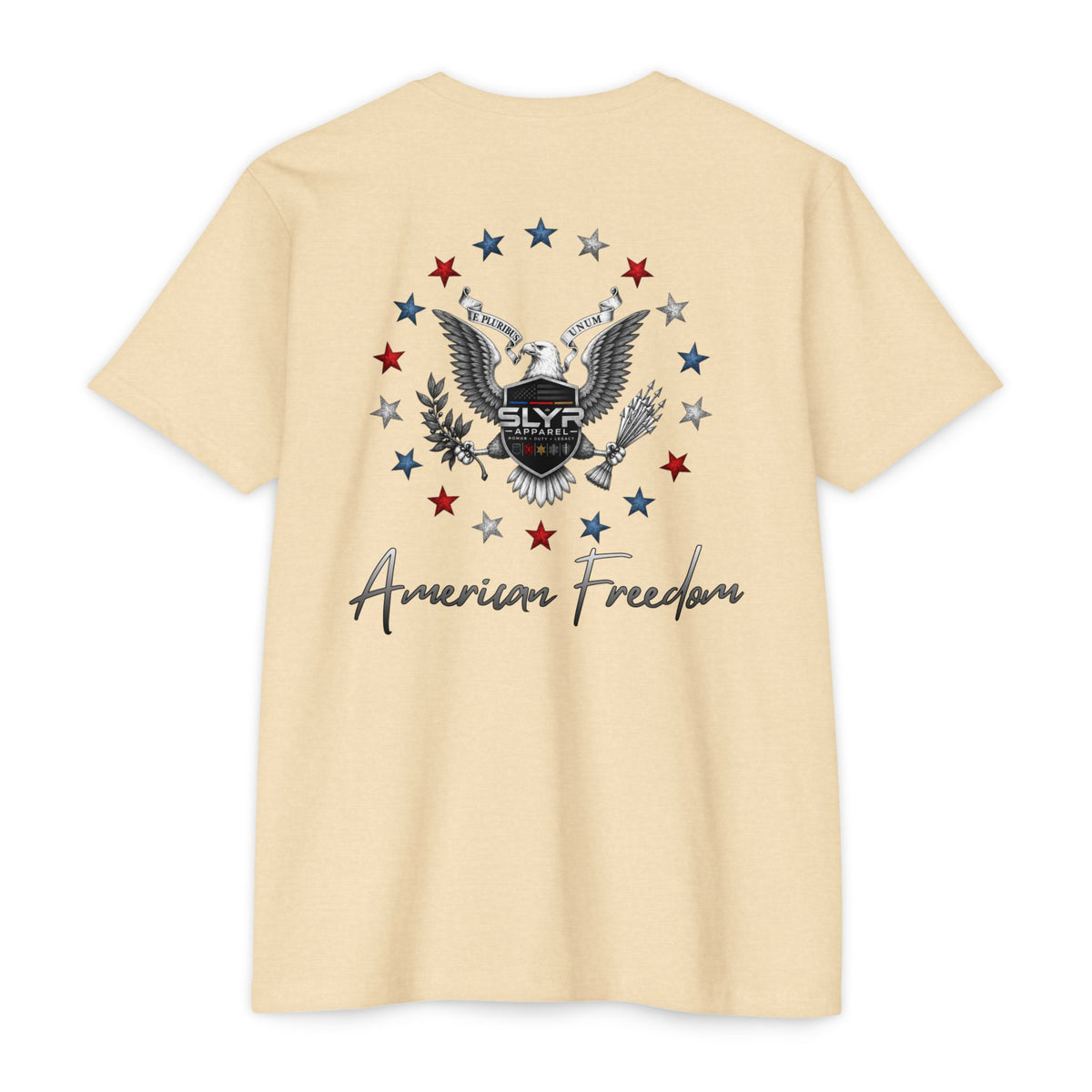 SLYR Apparel American Freedom patriotic eagle graphic T-shirt