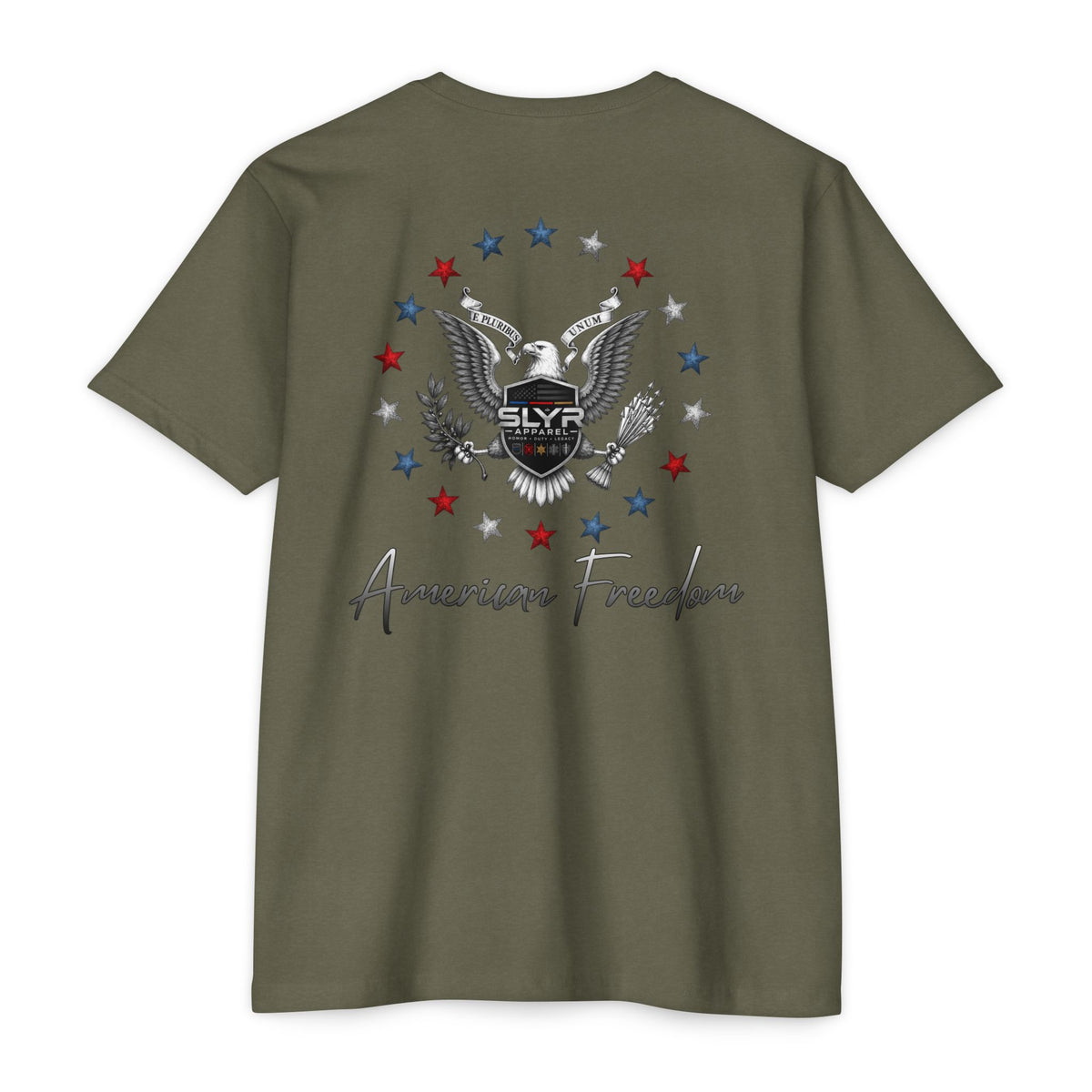 SLYR Apparel American Freedom patriotic eagle graphic T-shirt