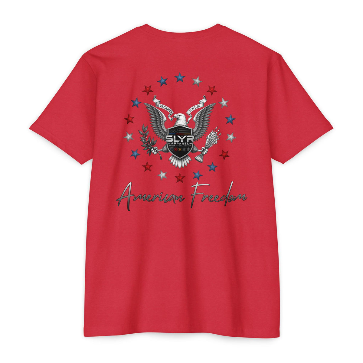 SLYR Apparel American Freedom patriotic eagle graphic T-shirt