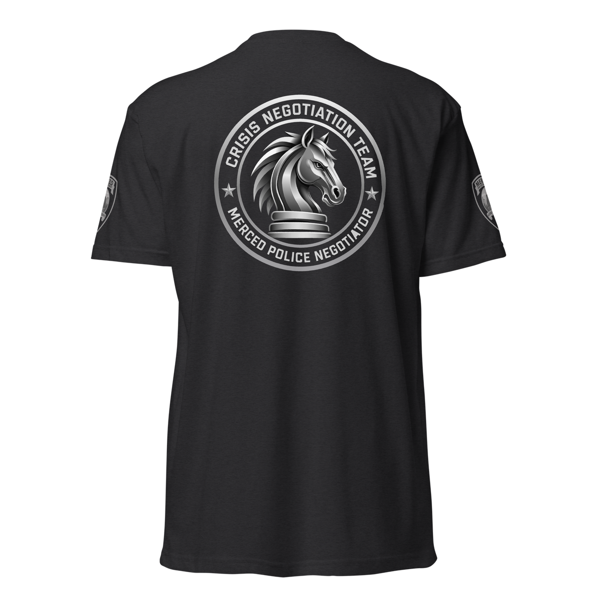 Back view of SLYR Apparel CNT Member T-Shirt in black