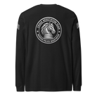 Back view of SLYR Apparel CNT Sergeant Long Sleeve Shirt in black heather