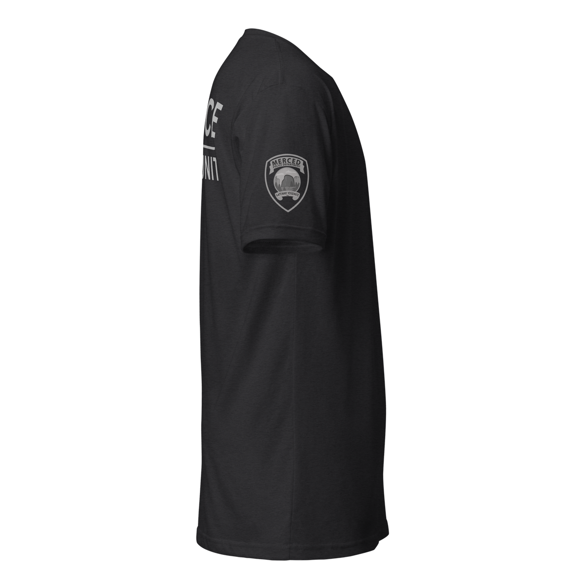 Right-side view of SLYR Apparel Gang Unit Officer T-Shirt – Next Level 6210
