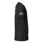 Right-side view of SLYR Apparel Gang Unit Sergeant T-Shirt – Next Level 6210