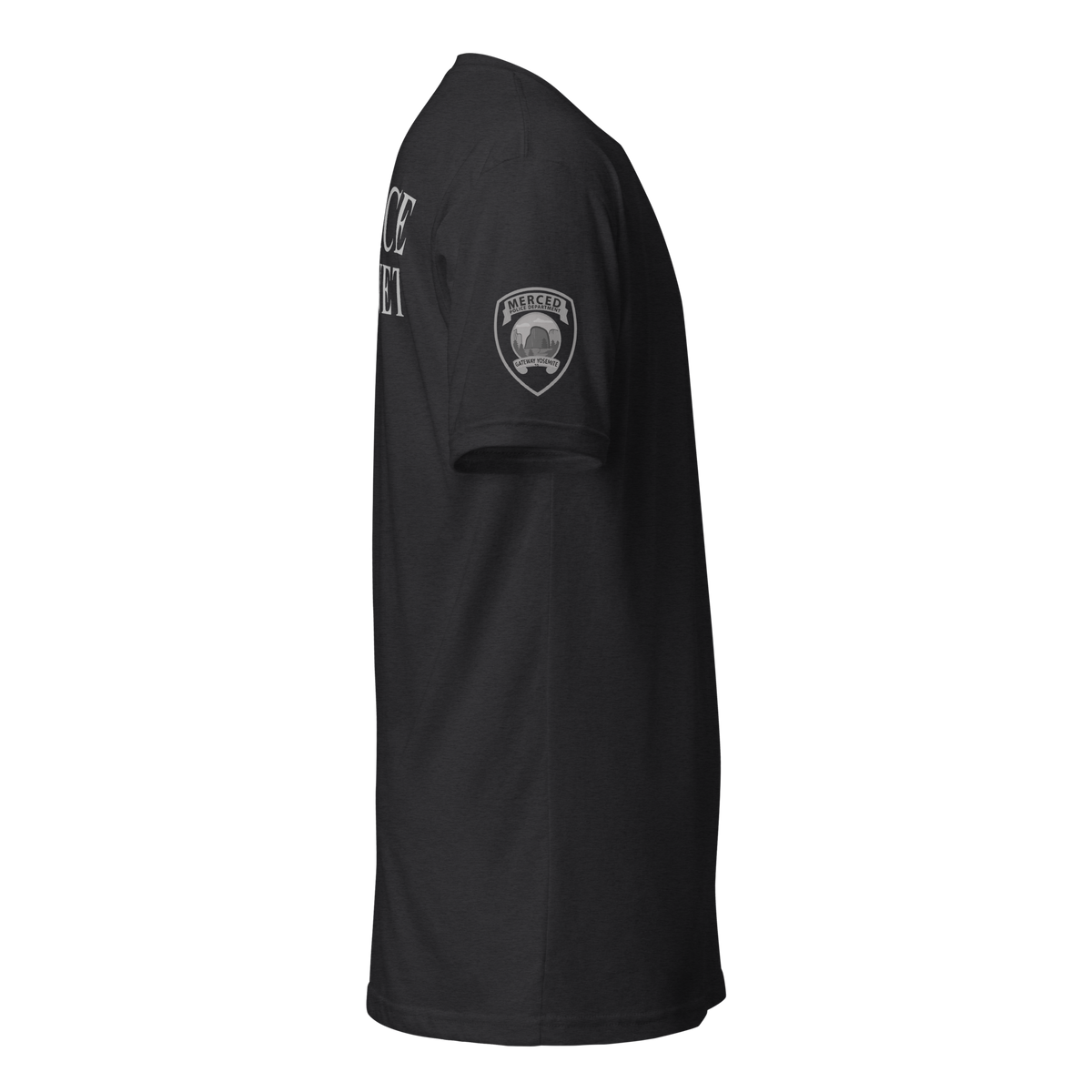 Right-side view of black SLYR Apparel MAGNET Task Force Police Raid T-Shirt