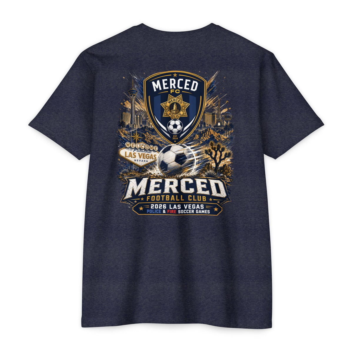 SLYR Apparel Merced FC Soccer T-Shirt – 2026 Las Vegas Football Club Tee