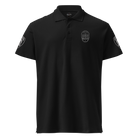 Front view of SLYR Apparel Merced PD Detective Polo Shirt
