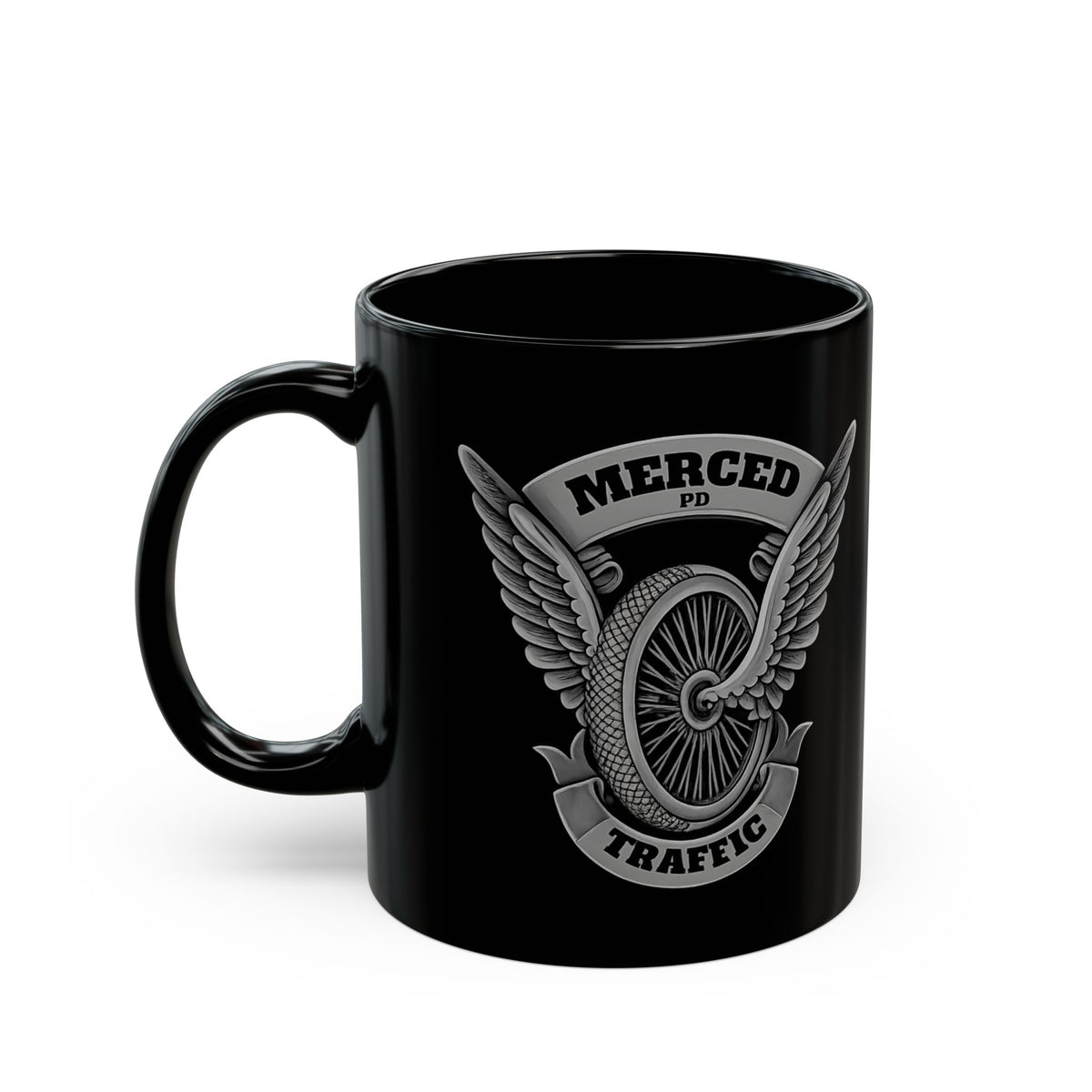 SLYR Apparel Merced PD Traffic Wing Emblem Mug