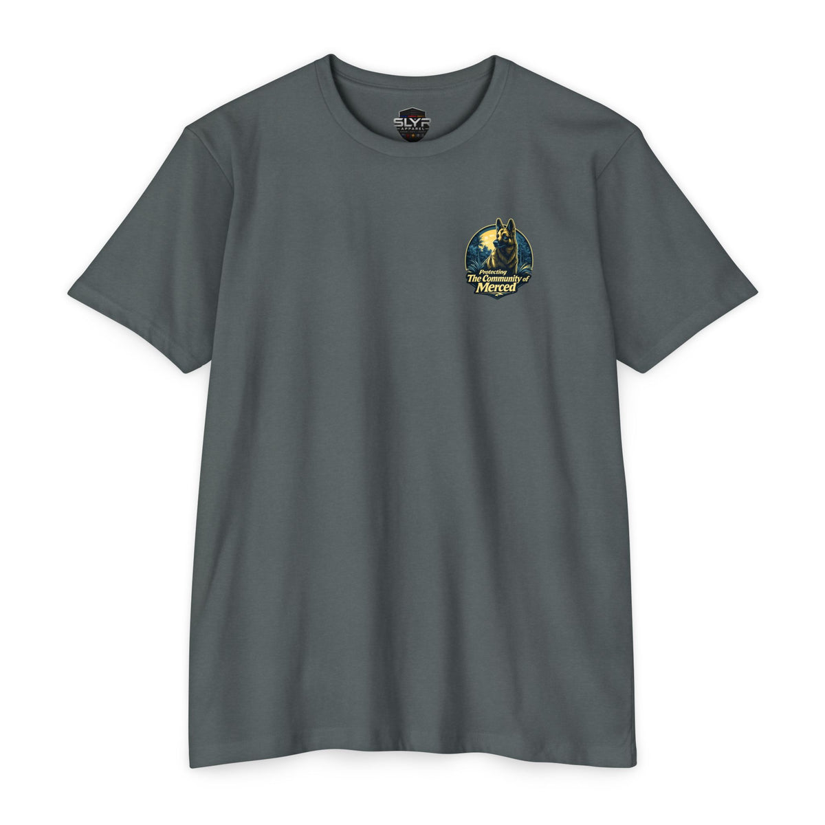 SLYR Apparel Merced Police K9 T-Shirt – Protecting the Community of Merced