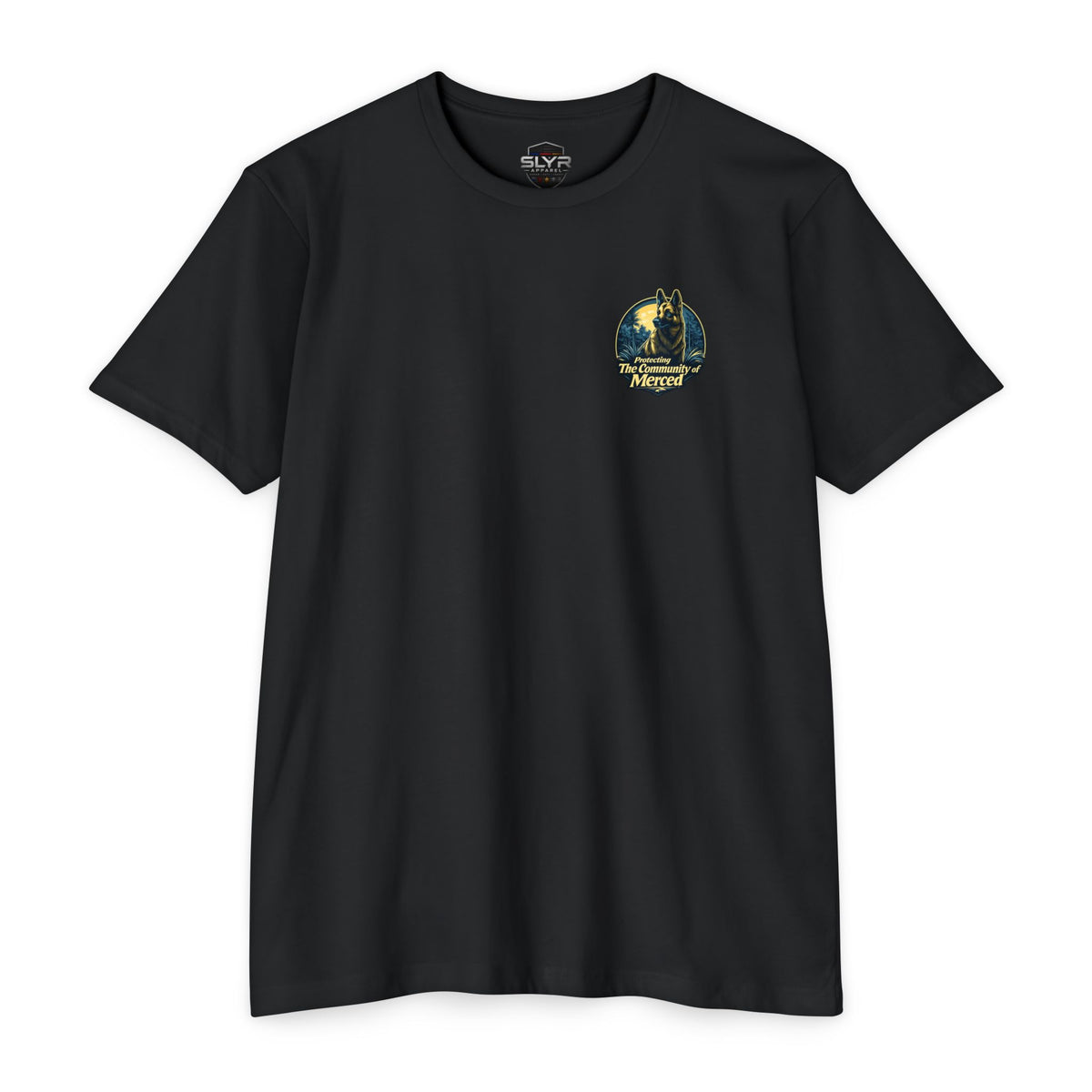 SLYR Apparel Merced Police K9 T-Shirt – Protecting the Community of Merced