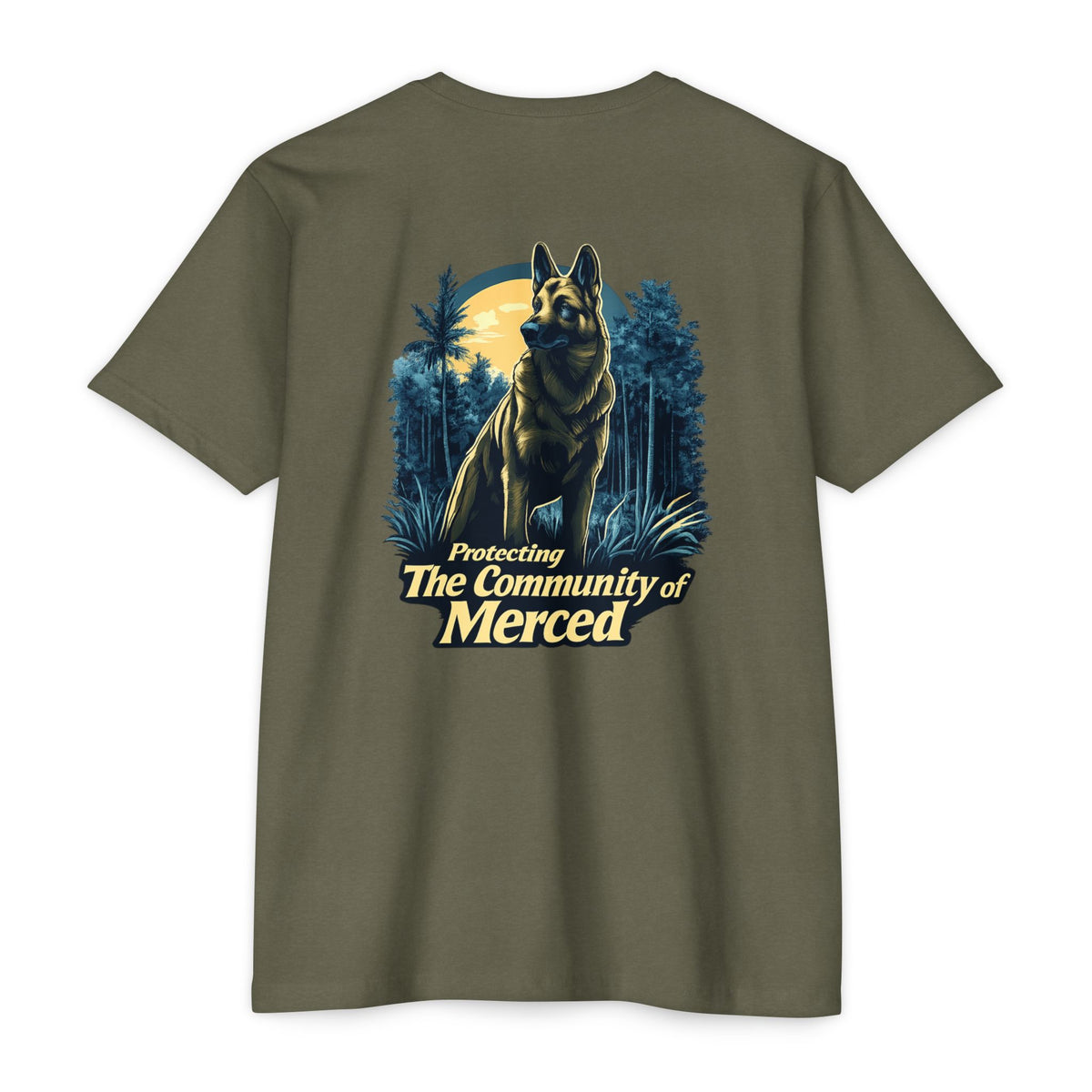 SLYR Apparel Merced Police K9 T-Shirt – Protecting the Community of Merced
