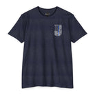 SLYR Apparel Merced Police Support Tee with thin blue line American flag