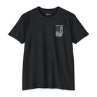 SLYR Apparel Merced Police Support Tee with thin blue line American flag