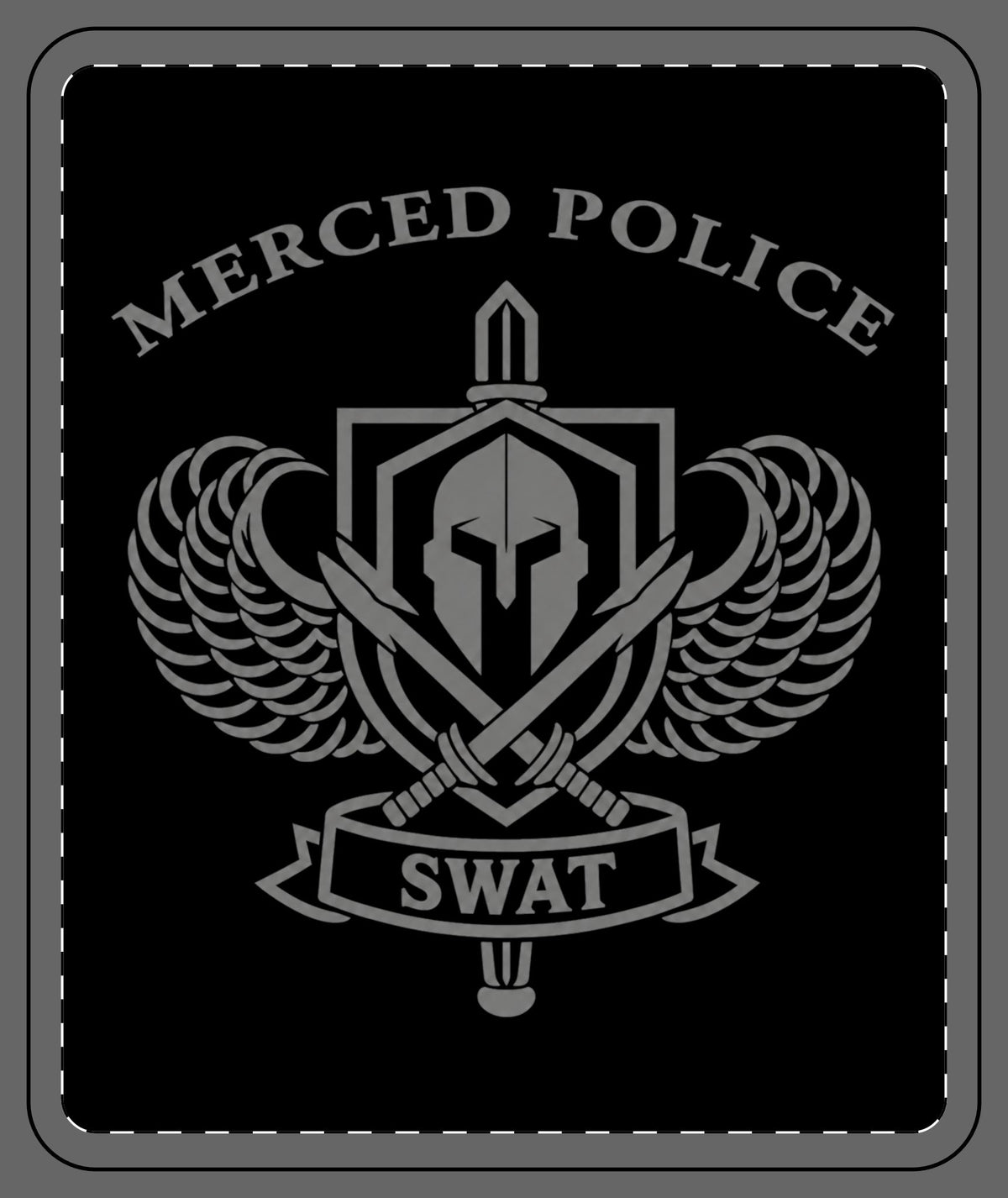 SLYR Apparel Merced Police SWAT Fleece Blanket