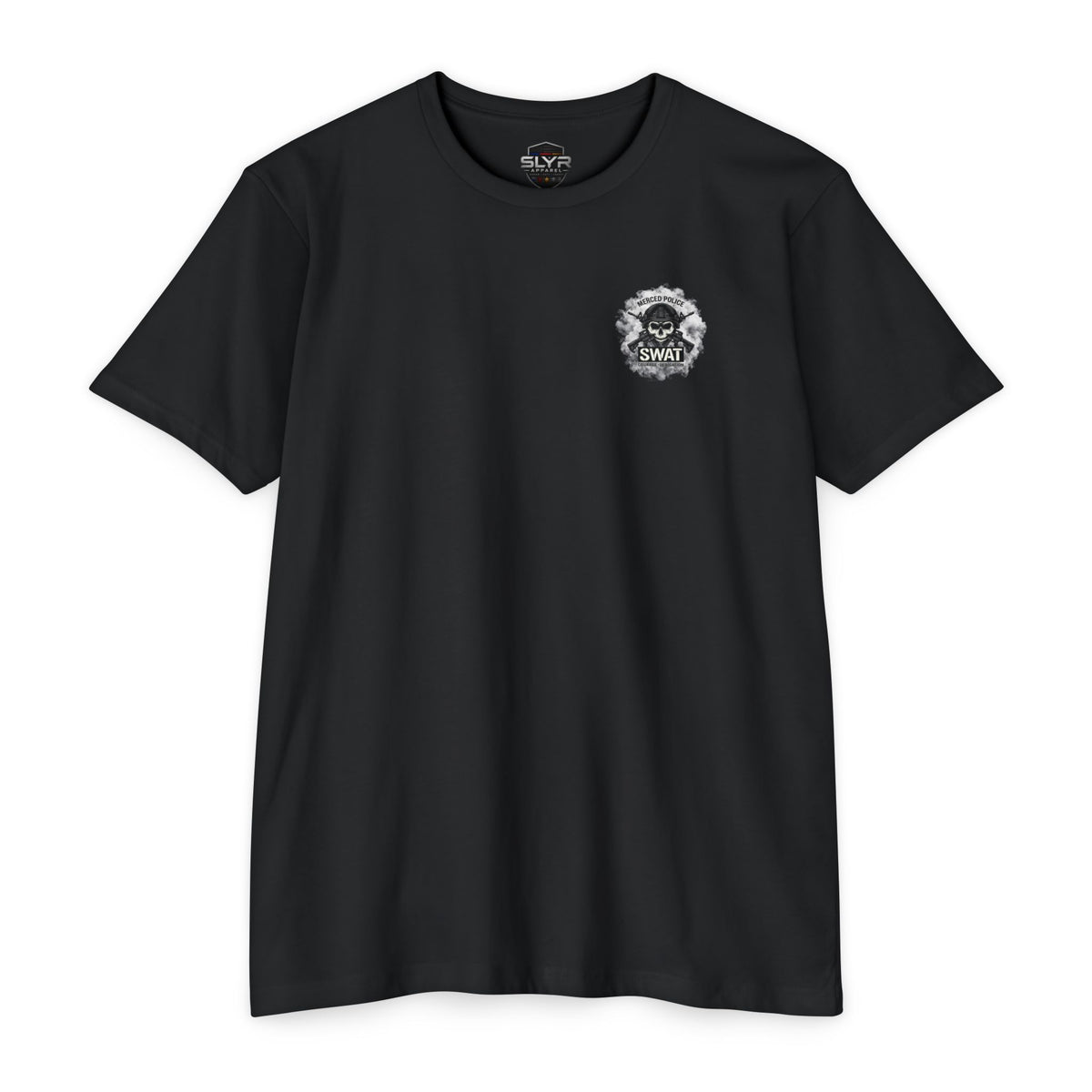 SLYR Apparel Merced Police SWAT Next Level 6210 T-Shirt