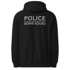 Back view of SLYR Apparel MPD Bomb Squad Hoodie in black