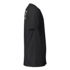 Right-side view of SLYR Apparel MPD Bomb Squad T-Shirt in black
