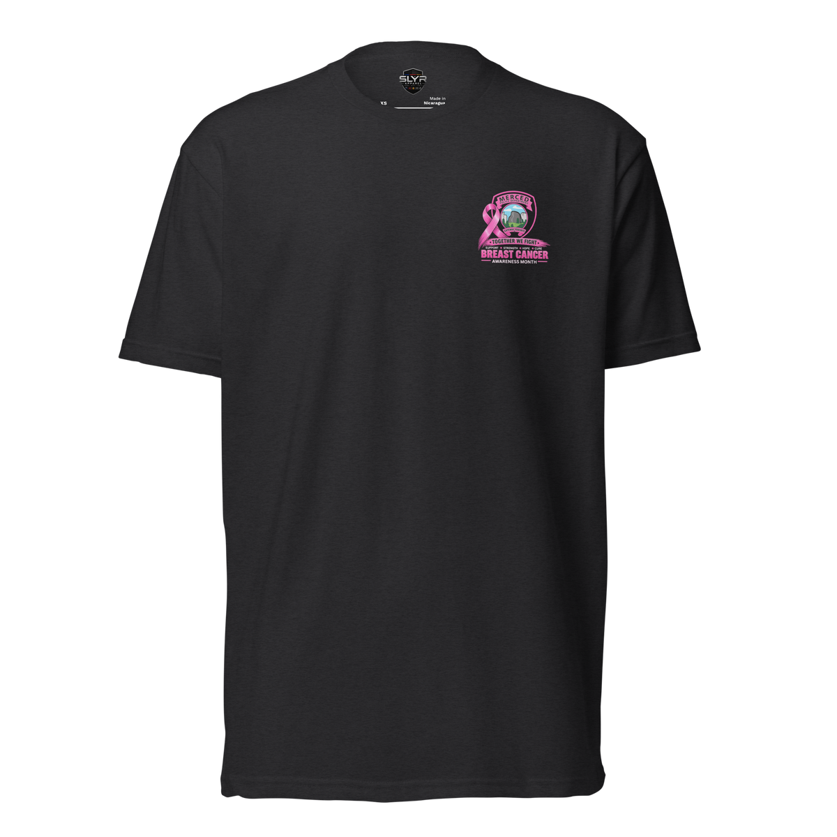 MPD Breast Cancer Awareness T-Shirt by SLYR Apparel – front view