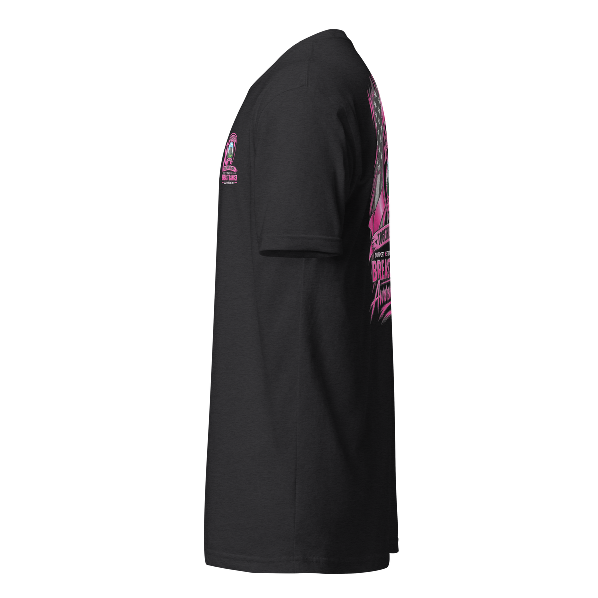 MPD Breast Cancer Awareness T-Shirt by SLYR Apparel – left view