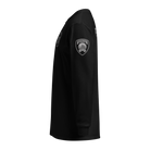 Left-side view of SLYR Apparel MPD CSO Explorer Advisor long sleeve shirt in black