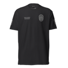 Front view of SLYR Apparel MPD CSO Explorer Advisor T-Shirt in black