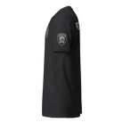 Left-side view of SLYR Apparel MPD CSO Explorer Advisor T-Shirt in black
