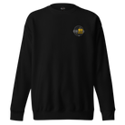 Front view of SLYR Apparel MPD Dispatcher yellow sweatshirt in black