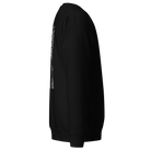 Right-side view of SLYR Apparel MPD Dispatcher yellow sweatshirt in black